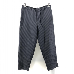 【中古】COMME des GARCONS HOMME DEUX テーパードパンツ L ネイビー DM-P027　コムデギャルソン[240024427325]