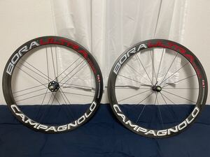 CAMPAGNOLO BORA ULTRA 50 TWO CULT CARBON シマノ11s チューブラー カーボンホイール キレイ クイック付/セラミックベアリング