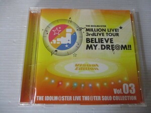 BT C4 送料無料◇THE IDOLM@STER LIVE THE@TER SOLO COLLECTION Vol.03 Visual Edition　◇中古CD　