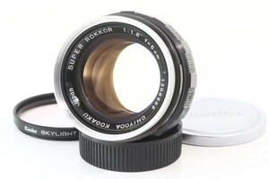 【美品】 Chiyoda Kogaku 千代田工学 Super Rokkor 5cm F/1.8 ライカＬマウントレンズ ミノルタ 単焦点 オールドレンズ