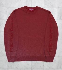 【新品】SUPREME シュプリーム【Reflective Sweater Orange】24SS リフレクティブ セーター Mサイズ オレンジ