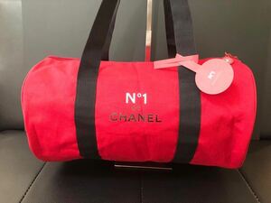 新品　シャネル　ノベルティ　CHANEL ボストンバッグ　ジムバッグ　レッド