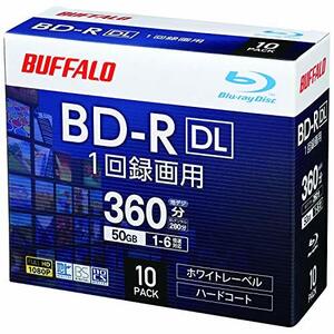 バッファロー ブルーレイディスク BD-R DL 1回録画用 50GB 10枚 ケース 片面2層 1-6倍速 【 ディーガ 動作確認済み 】