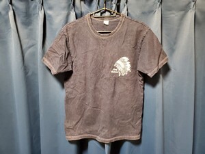 フラットヘッド 半袖Tシャツ THE FLATHEAD　サイズ38　ネイビー