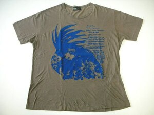 美品 日本製 Kolor オウム柄 プリントTシャツ カーキ サイズ1 ※他にも出品中です♪