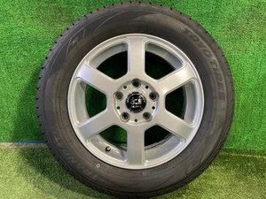 ◆ バリ溝 補修用 単品 SILENCE SC2 アルミホイール タイヤ 15インチ 1本 6.0J PCD114.3 5穴 +50 195/65R15 TOYO 23年 中古 H84