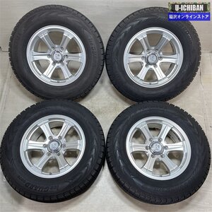 プラド サーフ 等 Weds キーラーフィールド 7.5-17+23 6H139 ヨコハマ アイスガードG075 265/65R17 17インチ スタッドレス 4本セット 009