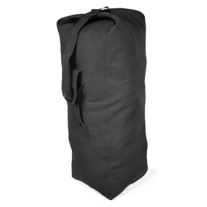 Rothco ダッフルバッグ 帆布 [ ブラック / Mサイズ ] ロスコ ミリタリー バックパック かばん カジュアルバッグ