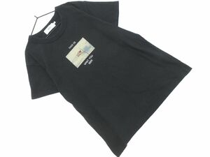 AZUL BY MOUSSY アズールバイマウジー プリント Tシャツ sizeS/黒 ■◆ ☆ efa3 レディース