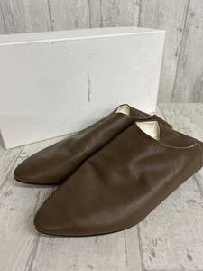 TOSHINOSUKE TAKEGAHARA BEAUTIFUL SHOES トシノスケタケガハラ パンプス スリッポン 23.5㎝ ベージュ系 レディース YK1