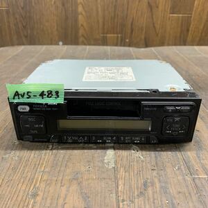 AV5-483 激安 カーステレオ TOYOTA TSN-5170 08600-00720 CQ-LS0750C カセット FM/AM テープデッキ 通電未確認 ジャンク