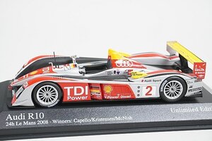 PMA ミニチャンプス 1/43 AUDI アウディ R10 TDI LM ルマン 優勝 2008 #2 400089802