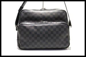 希少美中古■LOUIS VUITTON ダミエグラフィット イオ レザー ショルダーバッグ ルイヴィトン■0116ln286-4D