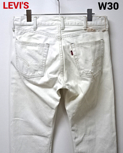 W30【Levi’s Vintage Clothing LVC 67505 Denim Pants J22 J16958 0204 BIG E リーバイス デニムパンツ 67年復刻 ホワイト デニム】