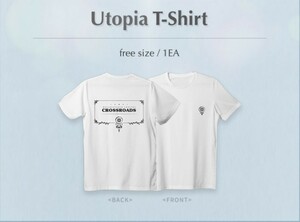 DREAMCATCHER CONCERT CROSSROADS Part 1. Utopia MD BUNDLE 公式 グッズ Tシャツ 白