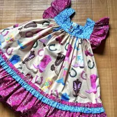 Boots and Bandana Woven Dress