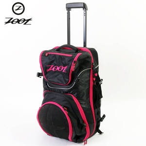 送料無料 ZOOT ズート トライアスロンキャリーバッグ ULTRA Tri Carry-On Bag 2.0 BLACK/Punch キャスター付 ヘルメット収納 機内持ち込み 