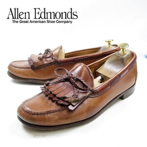 訳アリ　11D表記　29cm相当　Allen Edmonds WoodStook　アレンエドモンズ　ウッドストック　キルトローファー　ブラウン/24.7.20/P1285