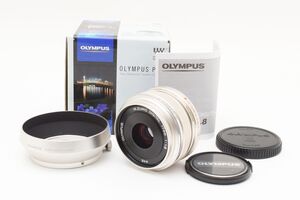 #654★美品★ OLYMPUS オリンパス M.ZUIKO DIGITAL 17mm F1.8 シルバー