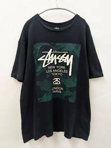 STUSSY/ステューシー/ワールドツアーロゴTシャツ/新宿チャプト限定カラー/背面SSロゴプリント/SIZE L