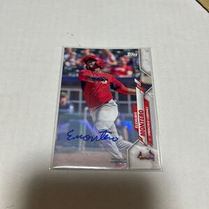 来日外国人　広島カープ　モンテロ　サインカード　Topps AUTO Elehuris Montero