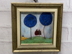 【模写】※59319 Sam Toft サム トフト あなたに出会った日 模写 額装絵画 額縁付き絵画 絵画 女性作家