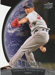 松坂大輔 2010 UPPER DECK ALL WORLD DIE-CUT INSERT BOSTON RED SOX