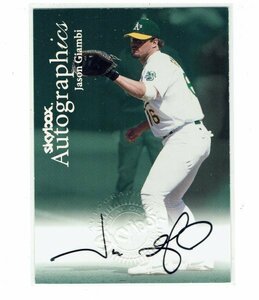 【Jason Giambi/ジェイソン・ジアンビ】2000 MLB Sky Box Autographics 直筆サインカード