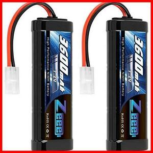 ゼエエ 7.2V 3600mAh NiMH TAMIYAプラグ付き 2パック ニッケル水素大容量バッテリー ラジコン製品バッテリー RCカー用 RCボート用