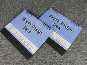 2025年　卓上カレンダー2個セット シンプルデザインデスク/YK-3005/TK7