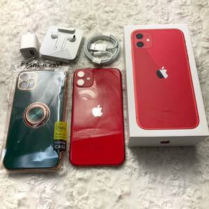 SIMフリー◎iPhone11 128GB Apple アップル　PRODUCT RED レッド 付属品あり　1円スタート