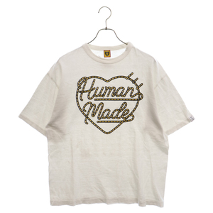 HUMAN MADE ヒューマンメイド 23SS Graphic T-Shirt #1 グラフィック チェーンハートロゴ フロントロゴプリント 半袖Tシャツ ホワイト