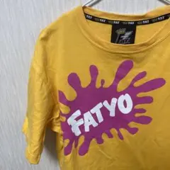 FAT エフエーティー　FATYO プリントTシャツ 半袖 イエロー