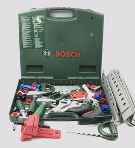 E-4◯現状品　BOSCH ミニワークセンター　◯ ボッシュ 本物そっくりの工具ステーション　工具セット　ワークベンチ