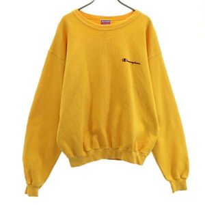 チャンピオン 90s 長袖 トレーナー M オレンジ Champion スウェット メンズ