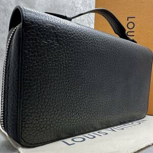 【未使用級 希少】ルイヴィトン LOUIS VUITTON ジッピーXL 長財布 トラベル セカンドバッグ トリヨン レザー ブラック 黒 メンズ ビジネス 