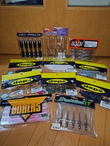 1円スタート　未使用未開封　釣具　釣り　ワーム　ソフトルアー　11点セット