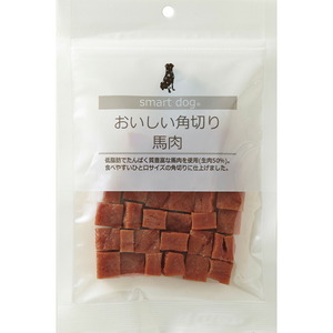 （まとめ買い）アニマライフペットケア スマートドッグ おいしい角切り馬肉 100g 犬用おやつ 〔×16〕