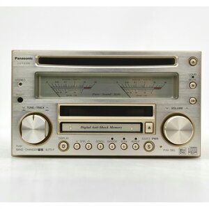 1円【ジャンク】Panasonic パナソニック/MDプレイヤー カーオーディオ/CQ-VX5500/75