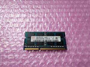 即決 hynix製 DDR3 4GB PC3-12800S PC3-8500S互換 PC3-10600S互換 SO-DIMM 204pin 送料140円～