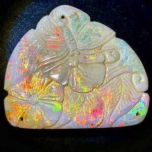 特大!!遊色効果!!［天然オパール］S 195ct 約57.8×50.9mm ルース 裸石 宝石 ジュエリー jewelry opal CA0/EC9