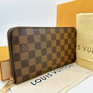 2902【極美品】LOUIS VUITTON ルイヴィトン ダミエ ジッピーオーガナイザー ラウンドファスナー 長財布 ウォレット N60003/CA3181