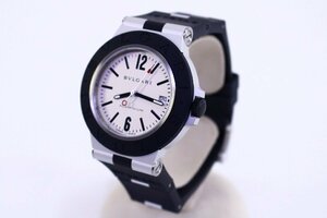 ●BVLGARI/ブルガリ BB40AT アルミニウム 自動巻き 腕時計 ケース付き ブラック メンズ【10773693】