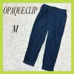 【OPAQUE.CLIP】タックチノパンツ M 極美品 ネイビー