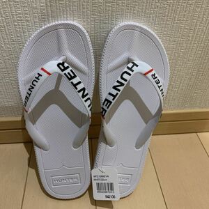 送料無料　未使用　HUNTER FLIP FLOPS ビーチサンダル 22㎝　ホワイト　レディース EVA ハンター