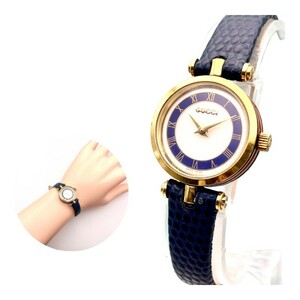 美品■稼働 GUCCI グッチ 腕時計 シェリーライン サイド レディース 新品 ベルト N620-522-5