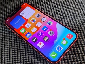 ●ジャンク● iPhone12 128GB レッド SIMフリー バッテリー100％