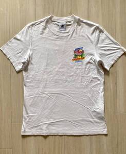 ADIDAS ORIGINALSプリントTシャツ■Mサイズ■アディダスオリジナルス トレフォイル アイスクリームバー 白 半袖