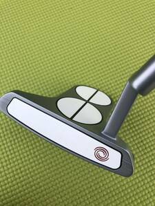 ★【中古美品】オデッセイ ホワイトホット WHITE HOT OG 2-BALL BLADE パター【34】STROKE LABシャフト