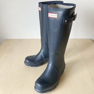 25cm ネイビー ハンター メンズ オリジナル トール レイン ブーツ HUNTER MENS ORIGINAL TALL NAVY UK6/25cm MFT9000RMA